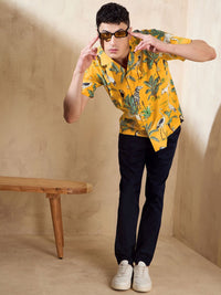 DENNISON Block Printed Oversized Casual Shirt
