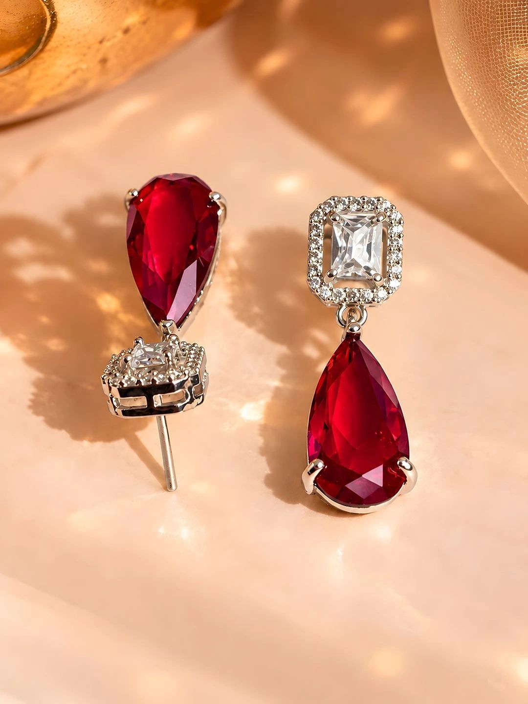 PANASH Teardrop Shaped Drop Earrings