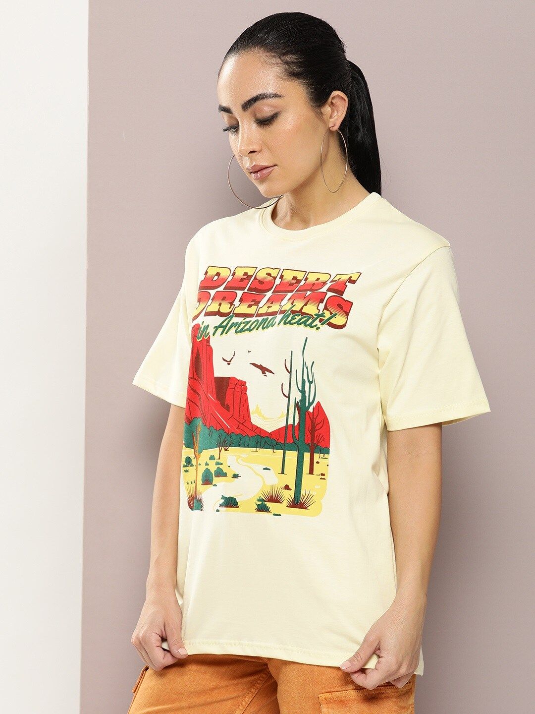 DILLINGER Graphic Printed Oversized Pure Cotton T-Shirt