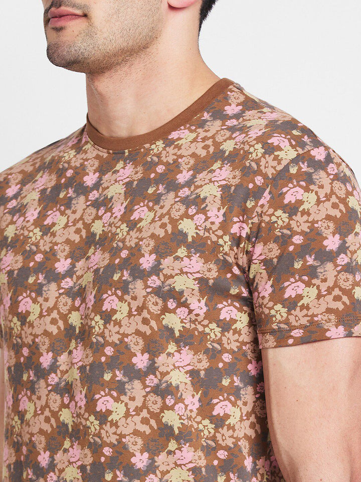 Being Human Floral Printed Round Neck T-shirt