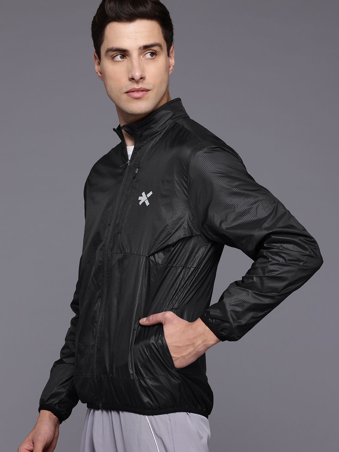 HRX by Hrithik Roshan Men Checked Running Sporty Jacket