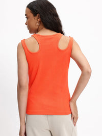 DressBerry Elevated Basics Strappy Cut-Out Knit Top