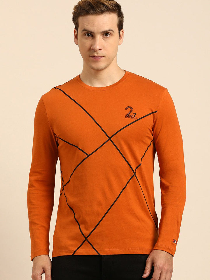 Being Human Men Printed Pure Cotton T-shirt