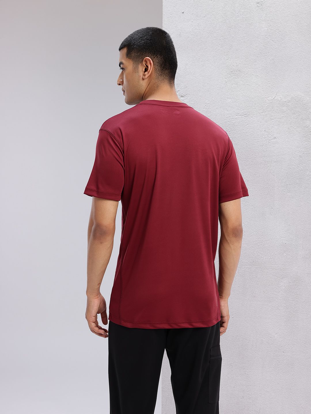 HRX by Hrithik Roshan Striped Rapid-Dry Training T-shirt