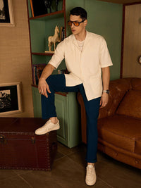 DENNISON Korean Baggy Fit 4 Way Lycra Trouser