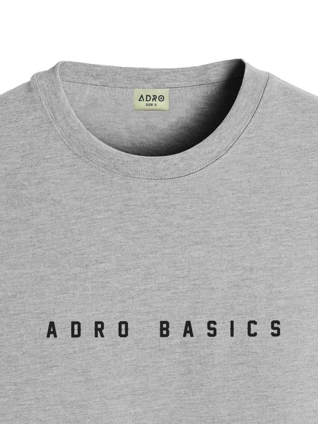 ADRO Men Typography Printed Raw Edge T-shirt