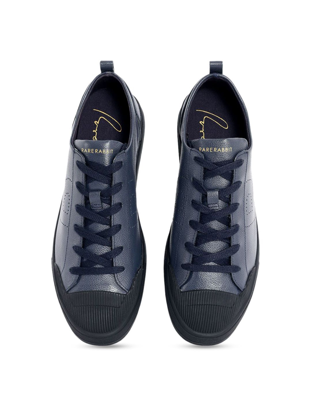 RARE RABBIT Men Sauron Pro Colourblocked Leather Sneakers