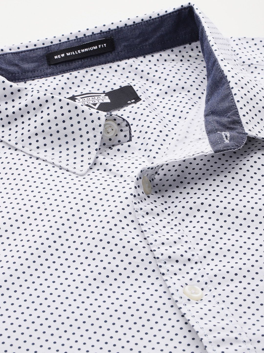 Thomas Scott Plus Size Premium Printed Pure Cotton Casual Shirt