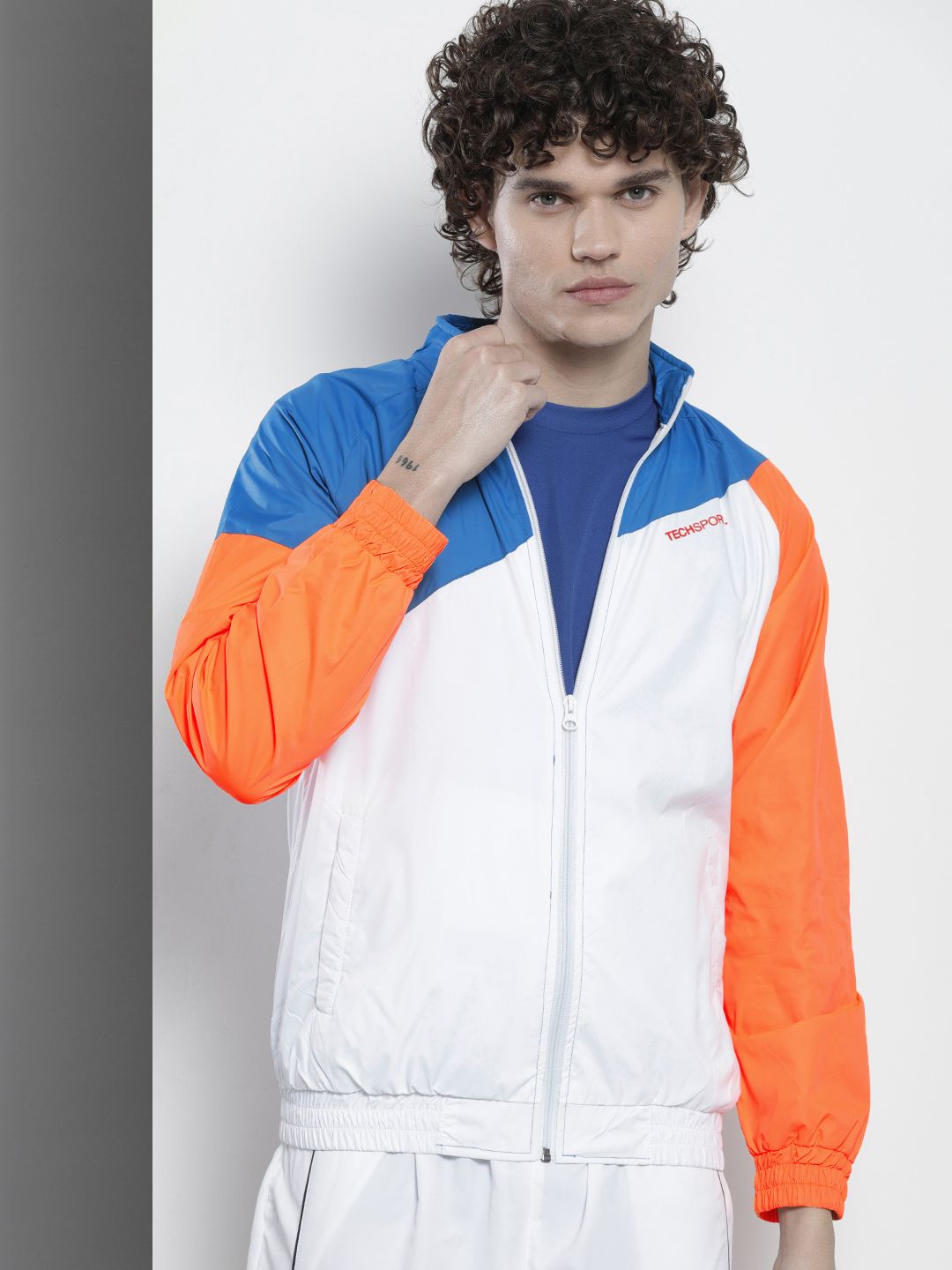 The Indian Garage Co Men Colourblocked Bomber Jacket