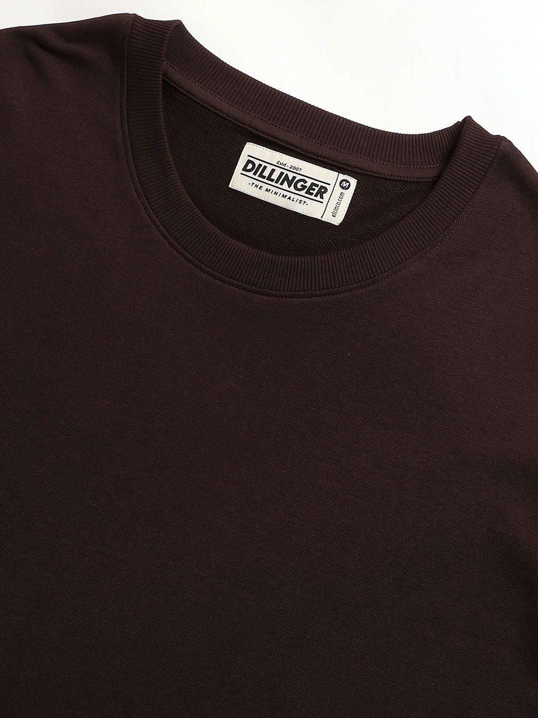 DILLINGER Men Oversized Ultra Soft Drapey Cotton Long Sleeve Crew Neck T-Shirt