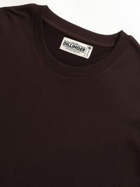 DILLINGER Men Oversized Ultra Soft Drapey Cotton Long Sleeve Crew Neck T-Shirt