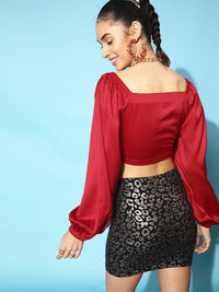 STREET 9 Women Gorgeous Red Solid Top