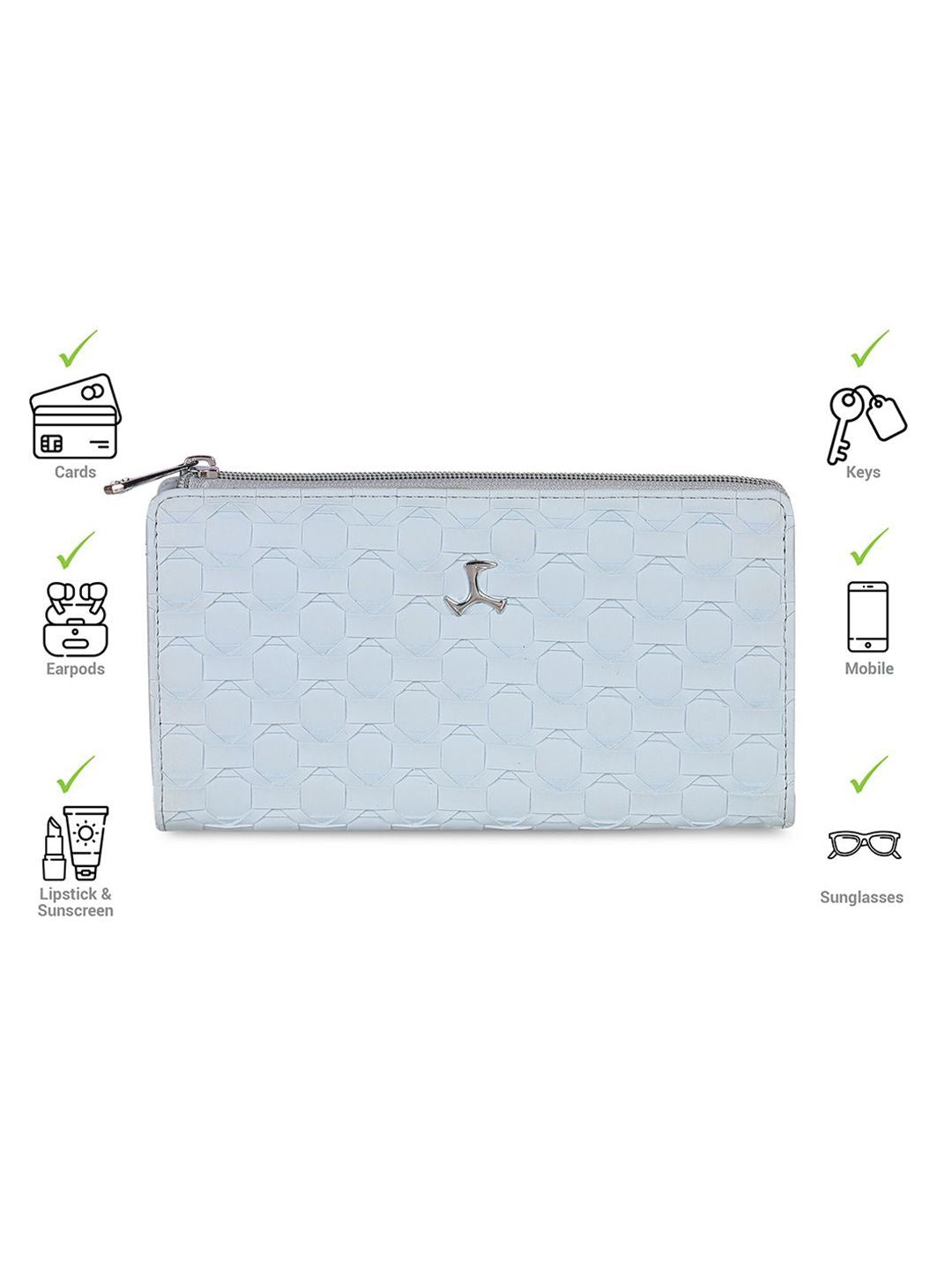 Mochi Women PU Zip Around Wallet