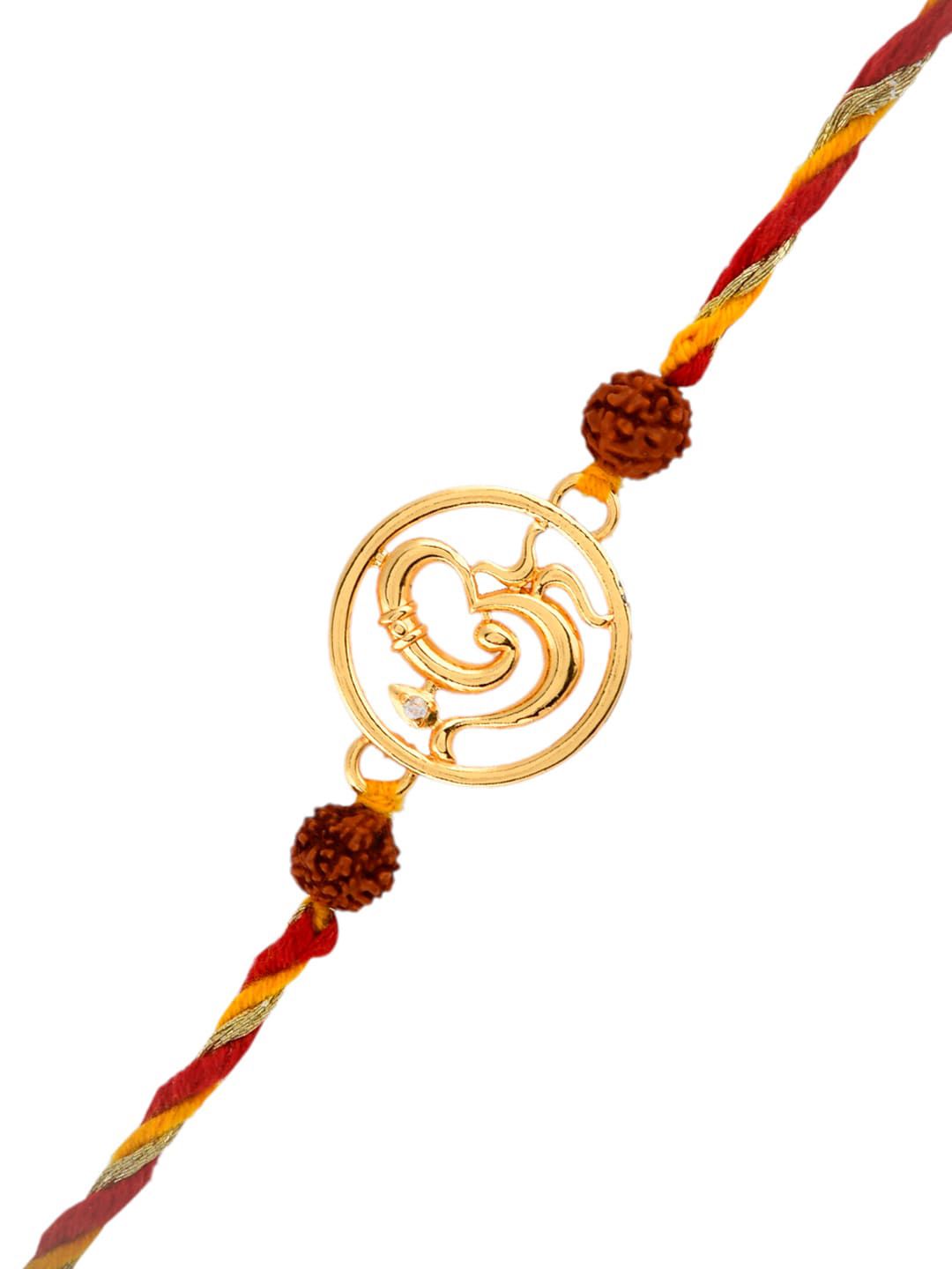 Voylla Om Rudraksha Benang Manik Rakhi