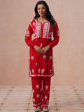 House of Chikankari Women Regular Chikankari Kurta with Trousers
