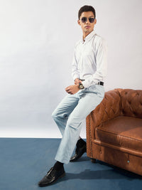 DENNISON Men Korean Double Pleated Baggy Fit Casual Trouser