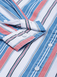 The Indian Garage Co Men Striped Cotton Casual Shirt