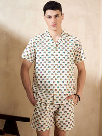 DENNISON Traditional Block Printed Oversized Co Ord Set
