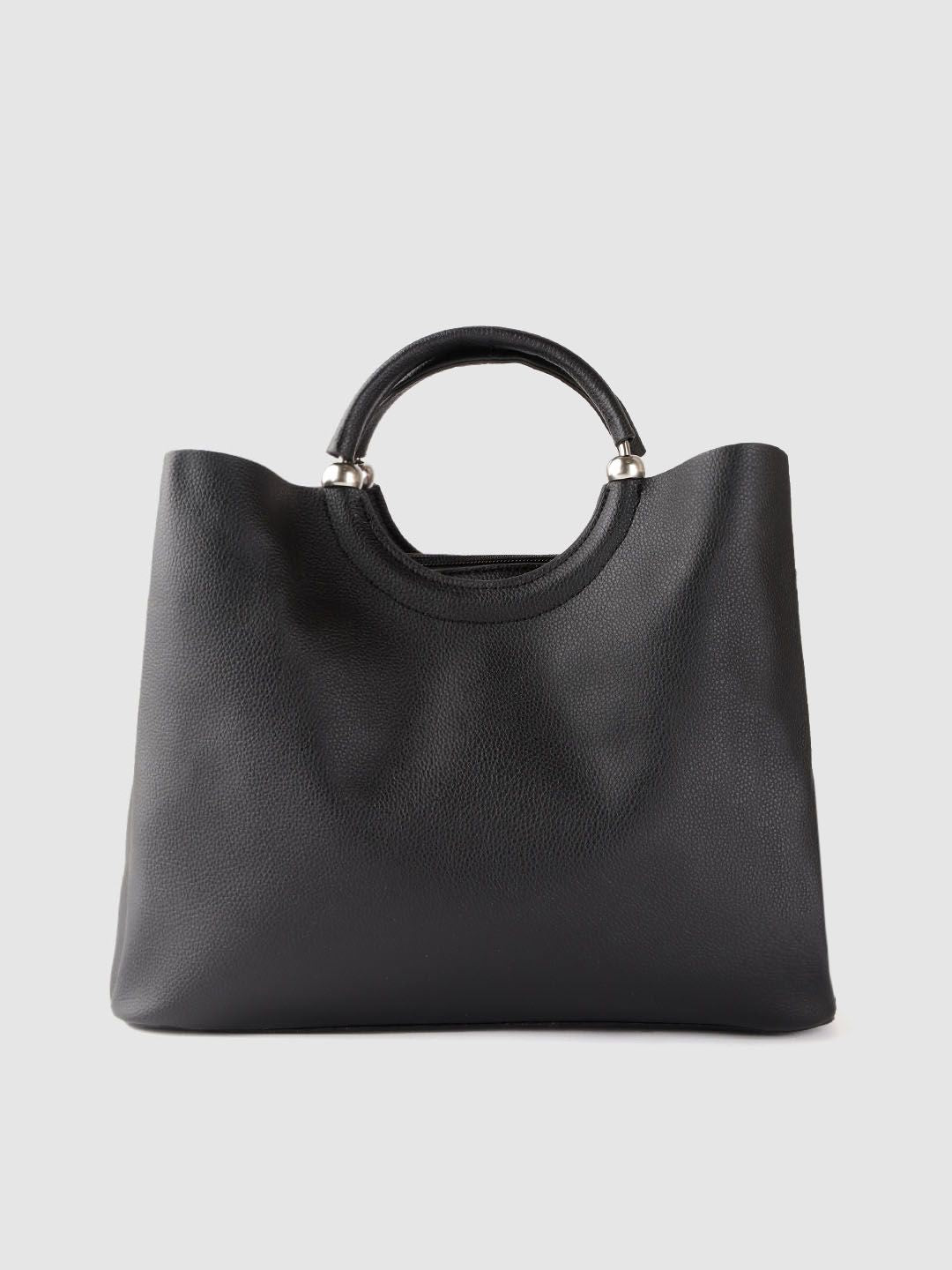Lino Perros Black Solid Handheld Bag