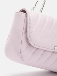 Lino Perros Structured Sling Bag with Quilted Detail