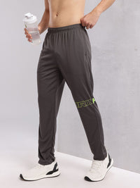 HRX by Hrithik Roshan Men Rapid-dry Brand Logo Print Training Track Pants