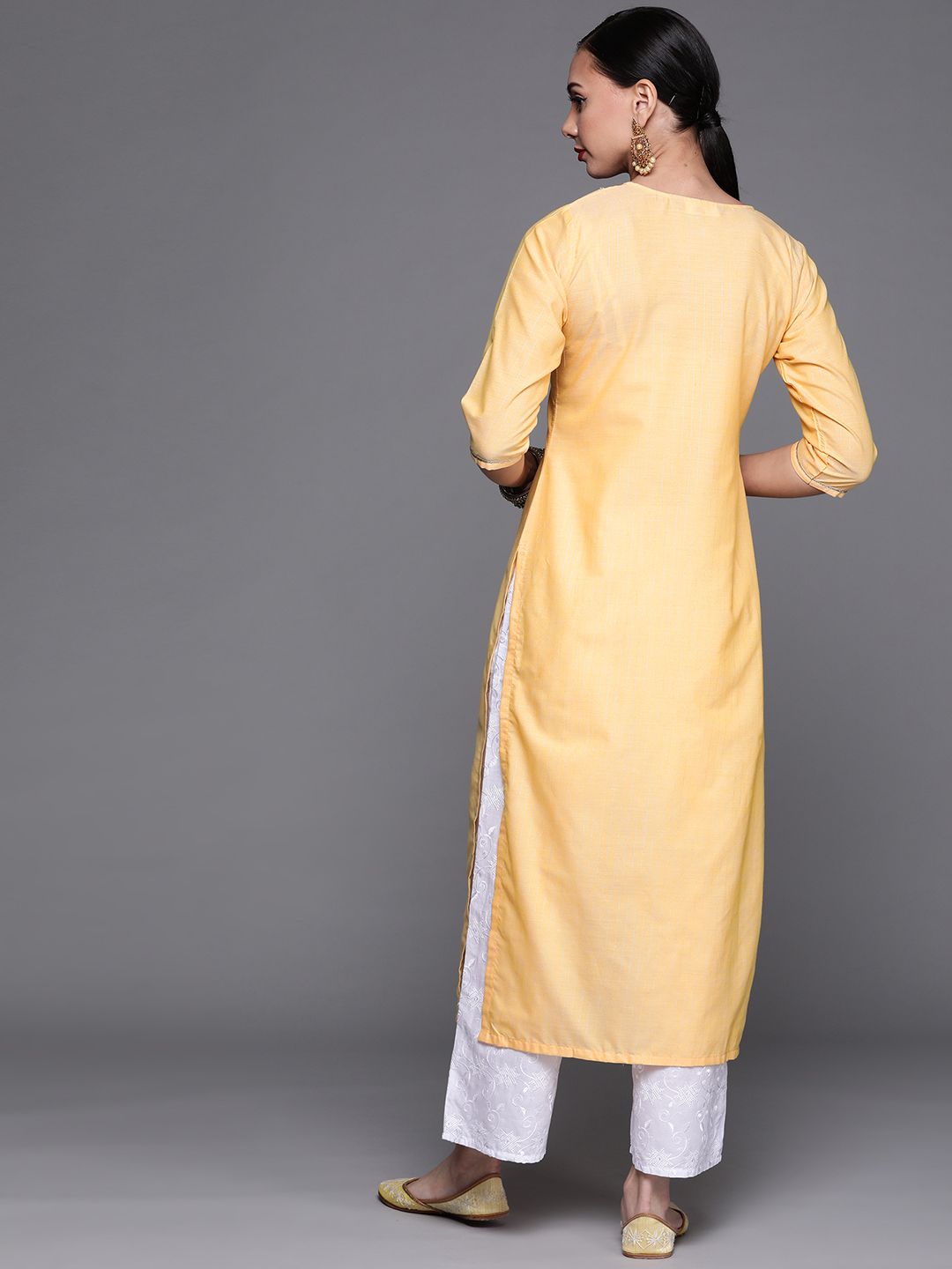Libas Women Yellow Kurta
