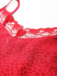 all about you Self-Design Lace Inserts Camisole Top