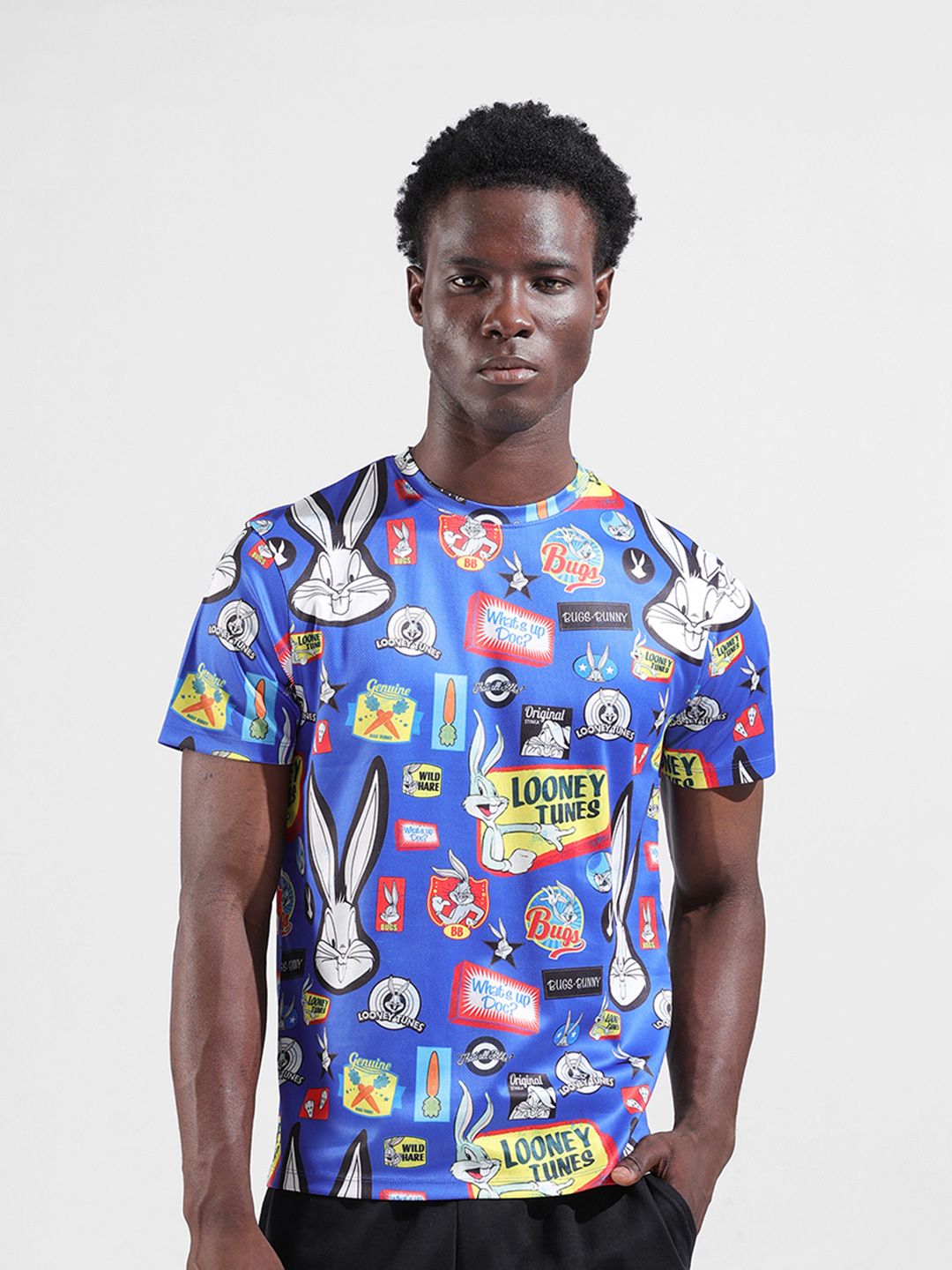 The Indian Garage Co Men Printed Pockets Slim Fit T-shirt