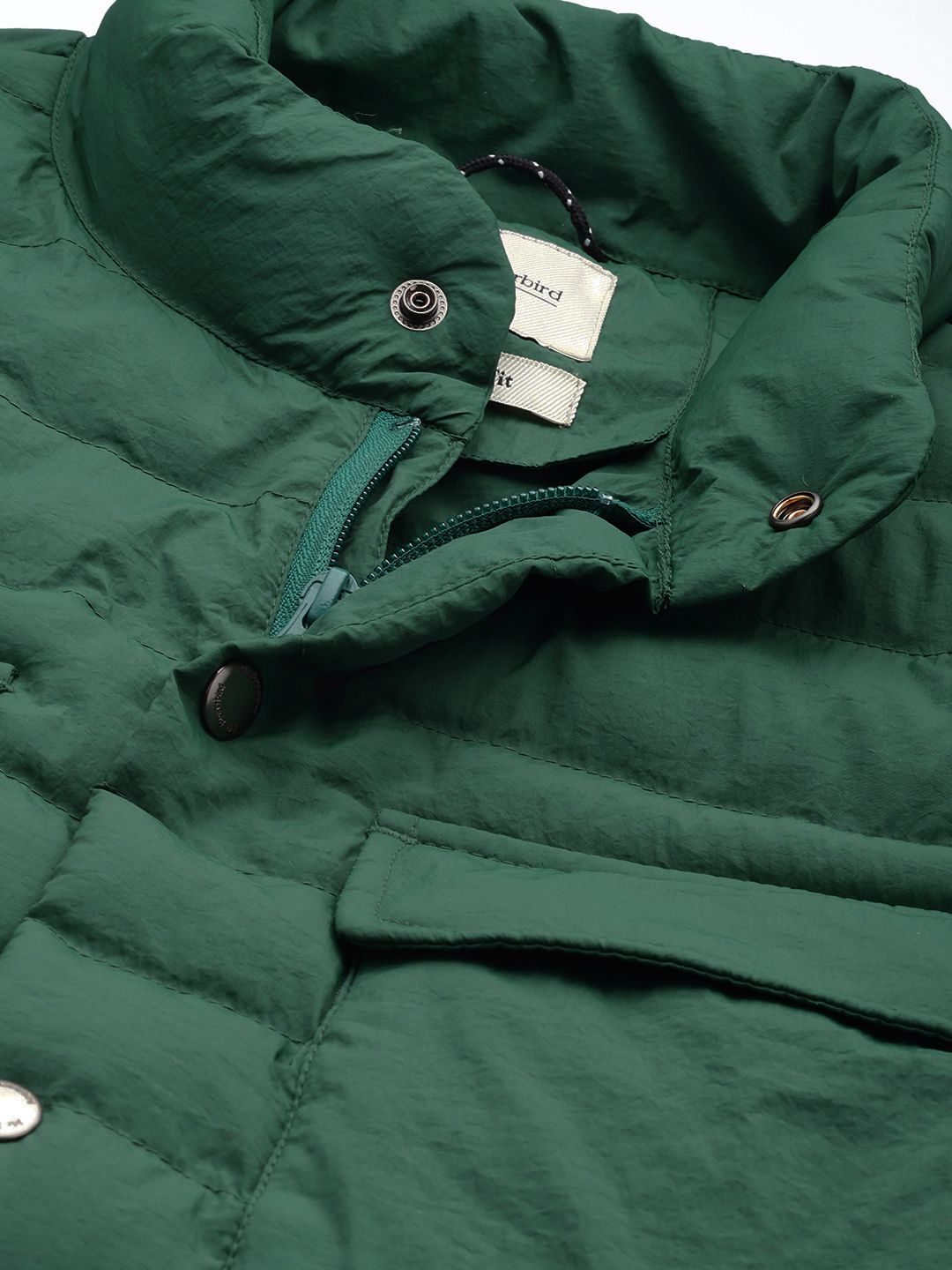Mr Bowerbird Band Collar Tailored Fit Puffer Jacket