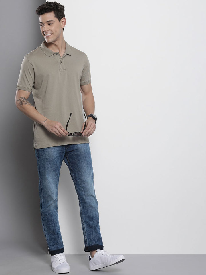 The Indian Garage Co Men Straight Fit Light Fade Jeans