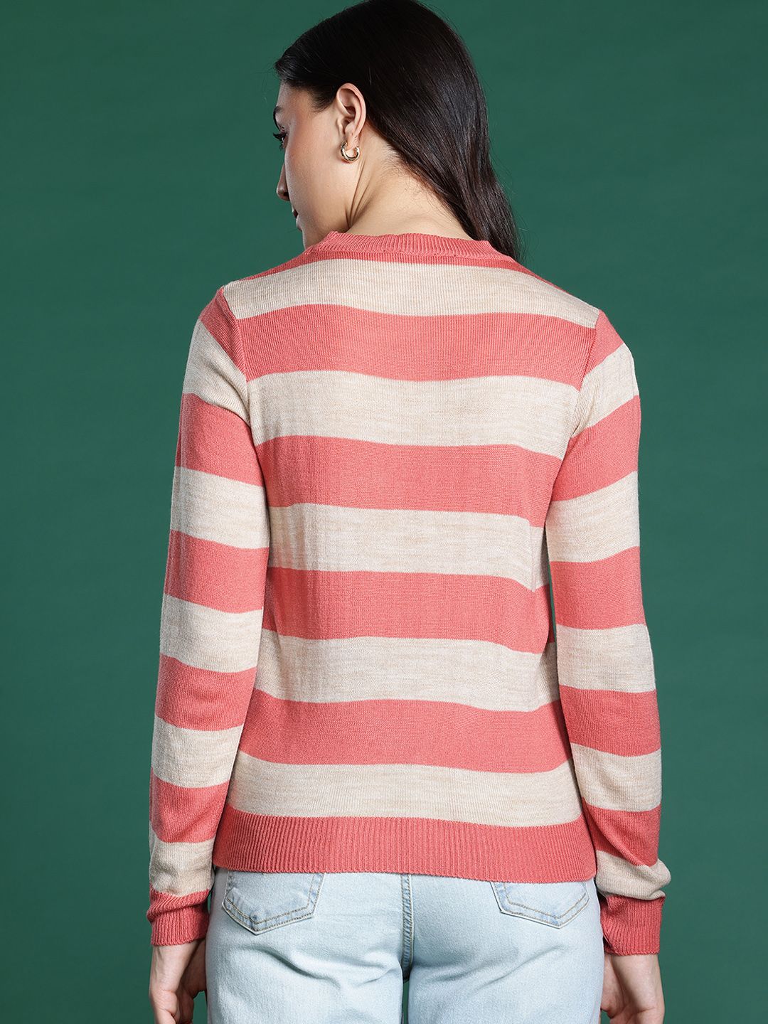 DressBerry Pure Acrylic Striped Pullover