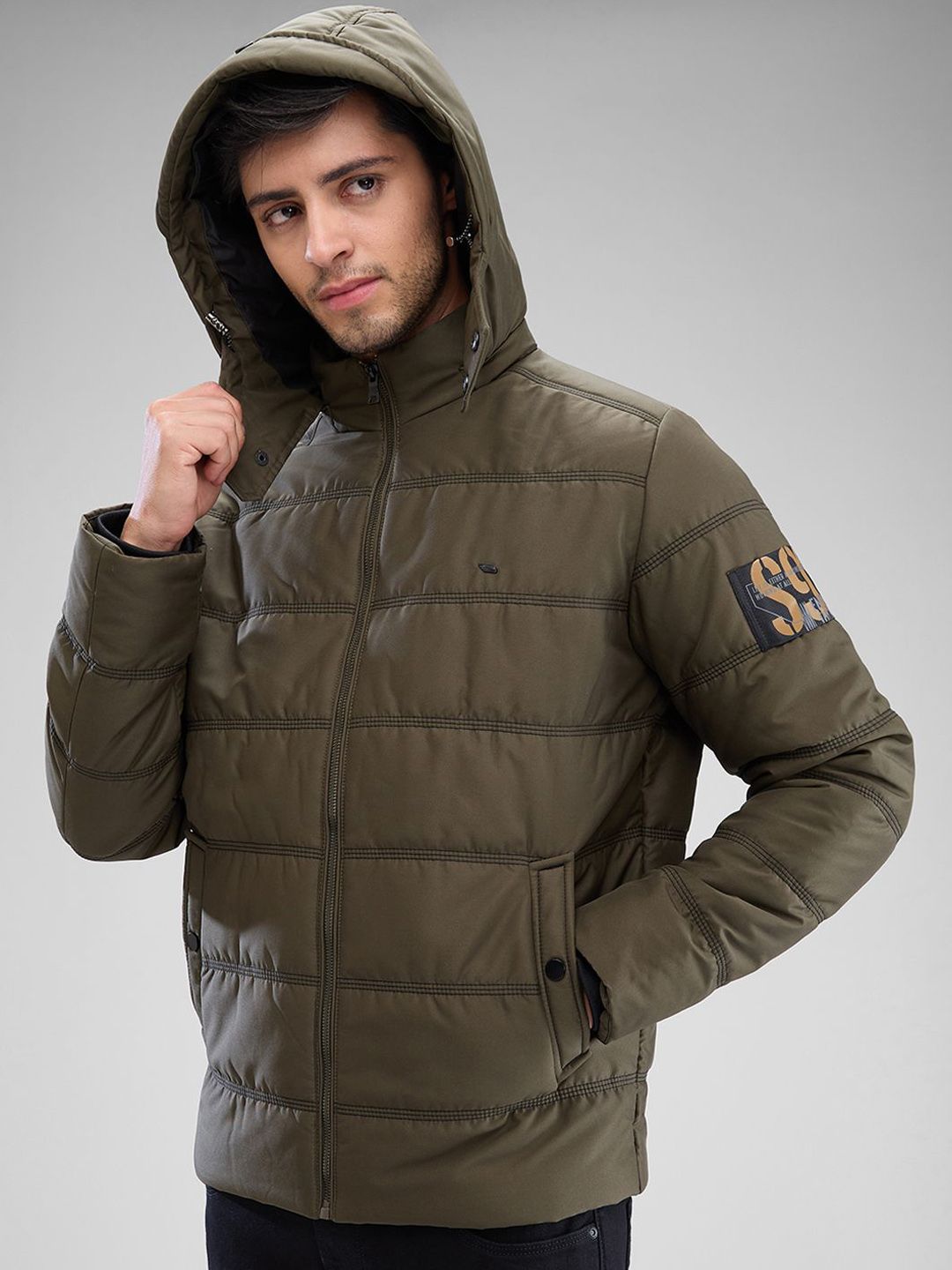 SPYKAR Men Full Sleeve Regular Fit Padded Jacket