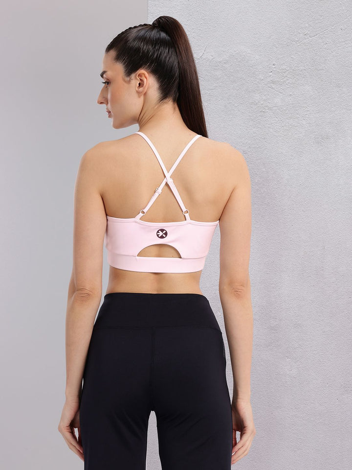 HRX by Hrithik Roshan Styled Back Full Coverage Lightly Padded Yoga Bra KY103_03_A