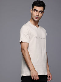 HRX by Hrithik Roshan Men Relaxed Fit Pure Cotton Yoga T-shirt
