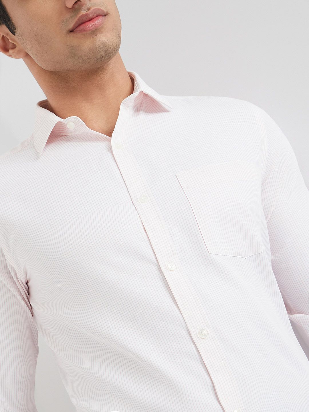 Park Avenue Slim Fit Striped Formal Shirt