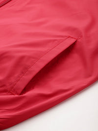 HRX by Hrithik Roshan Cherry Red Printed Rapid-Dry Training Tailored Jacket