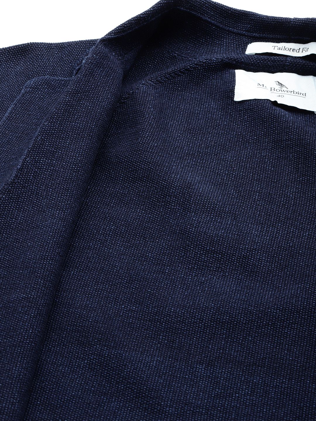 Mr Bowerbird Tailored Fit Lightweight Knitted Single-Breasted Casual Blazer