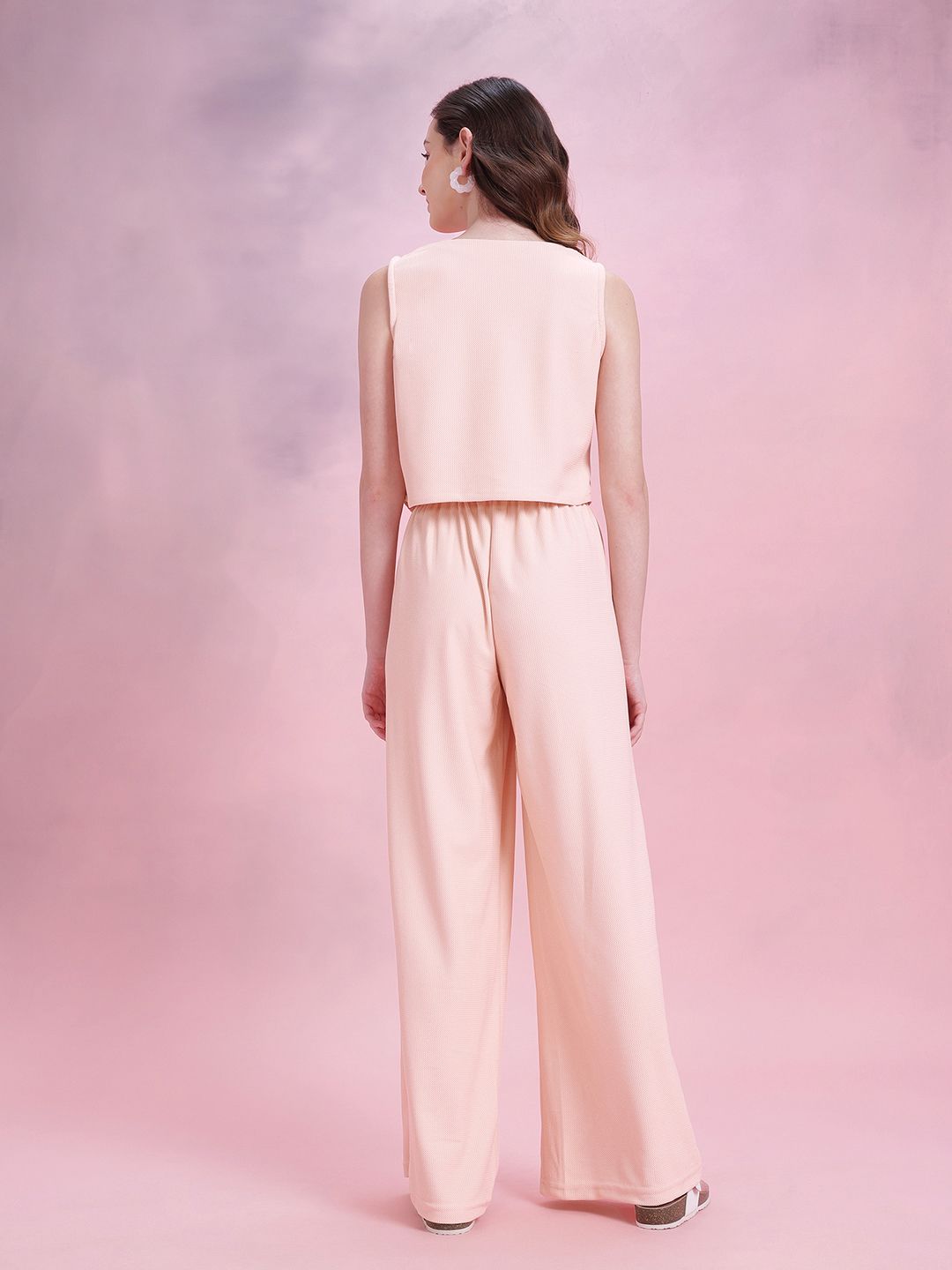 DressBerry Textured Pleated Co-Ords