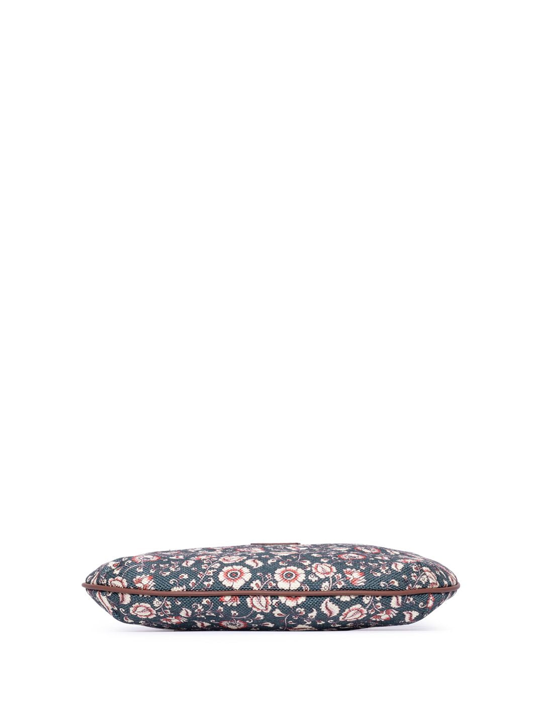 ZOUK Floral Printed Structured Jute Sling Bag