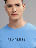 ADRO Men Typography Raw Edge T-shirt