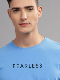 ADRO Men Typography Raw Edge T-shirt