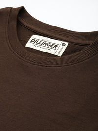 DILLINGER Women Oversized Drop Shoulder Ultra Soft Drapey Cotton Crew Neck T-Shirt