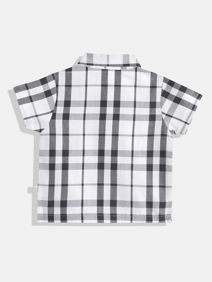 Moms Love Infant Boys Checked Pure Cotton Shirt