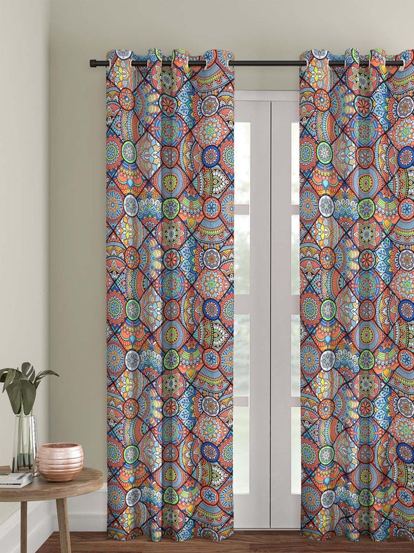 Cortina Multicoloured Single Printed Door Curtain