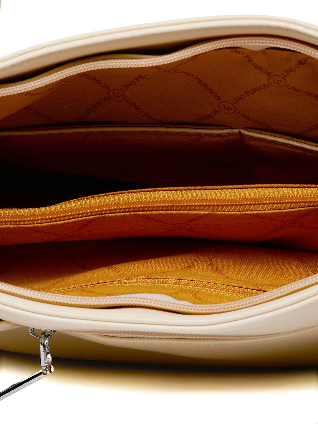 Lino Perros Off-White Solid Laptop Bag
