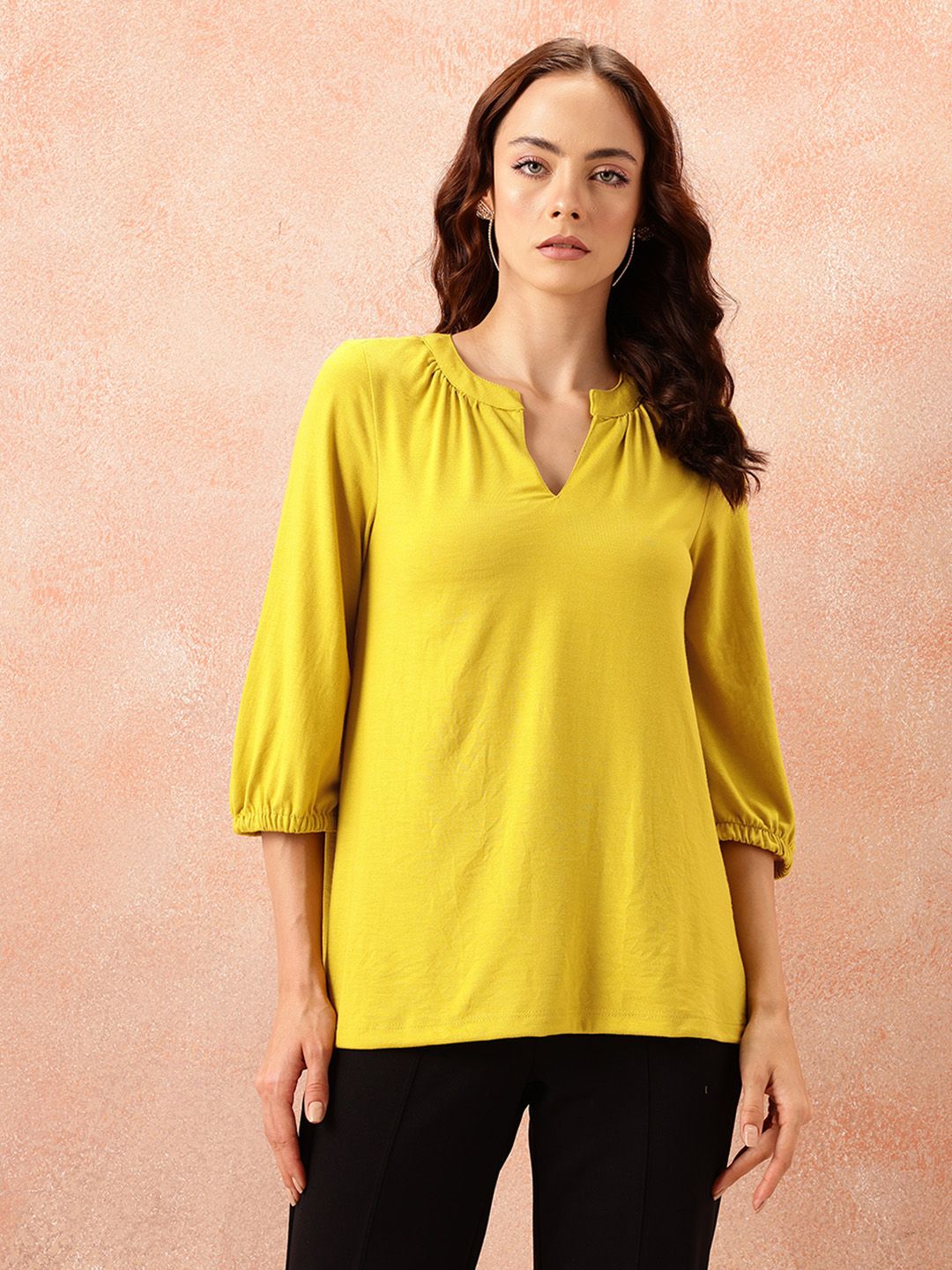 all about you Mandarin Collar Top