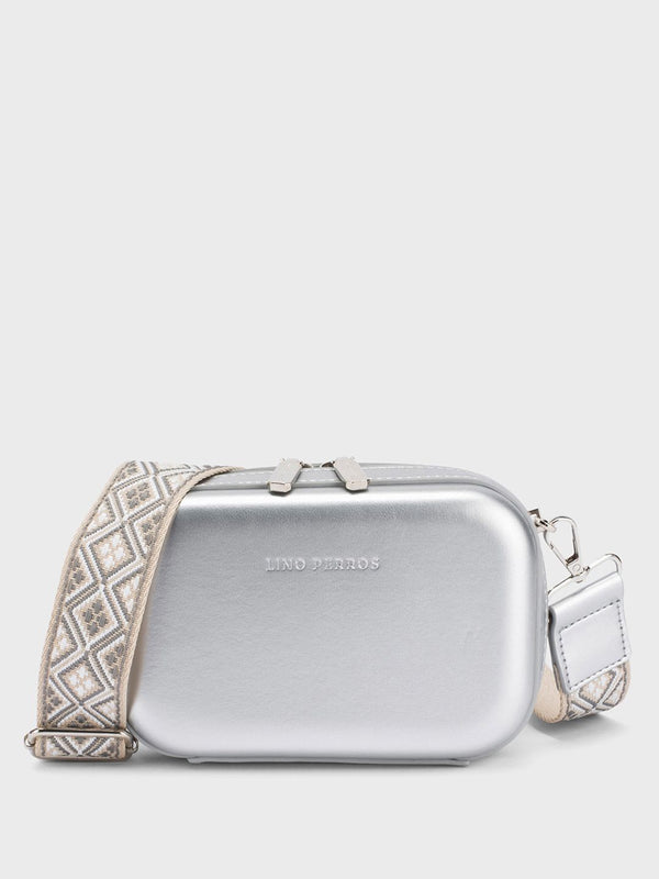 Lino Perros Structured Sling Bag with Cut Work