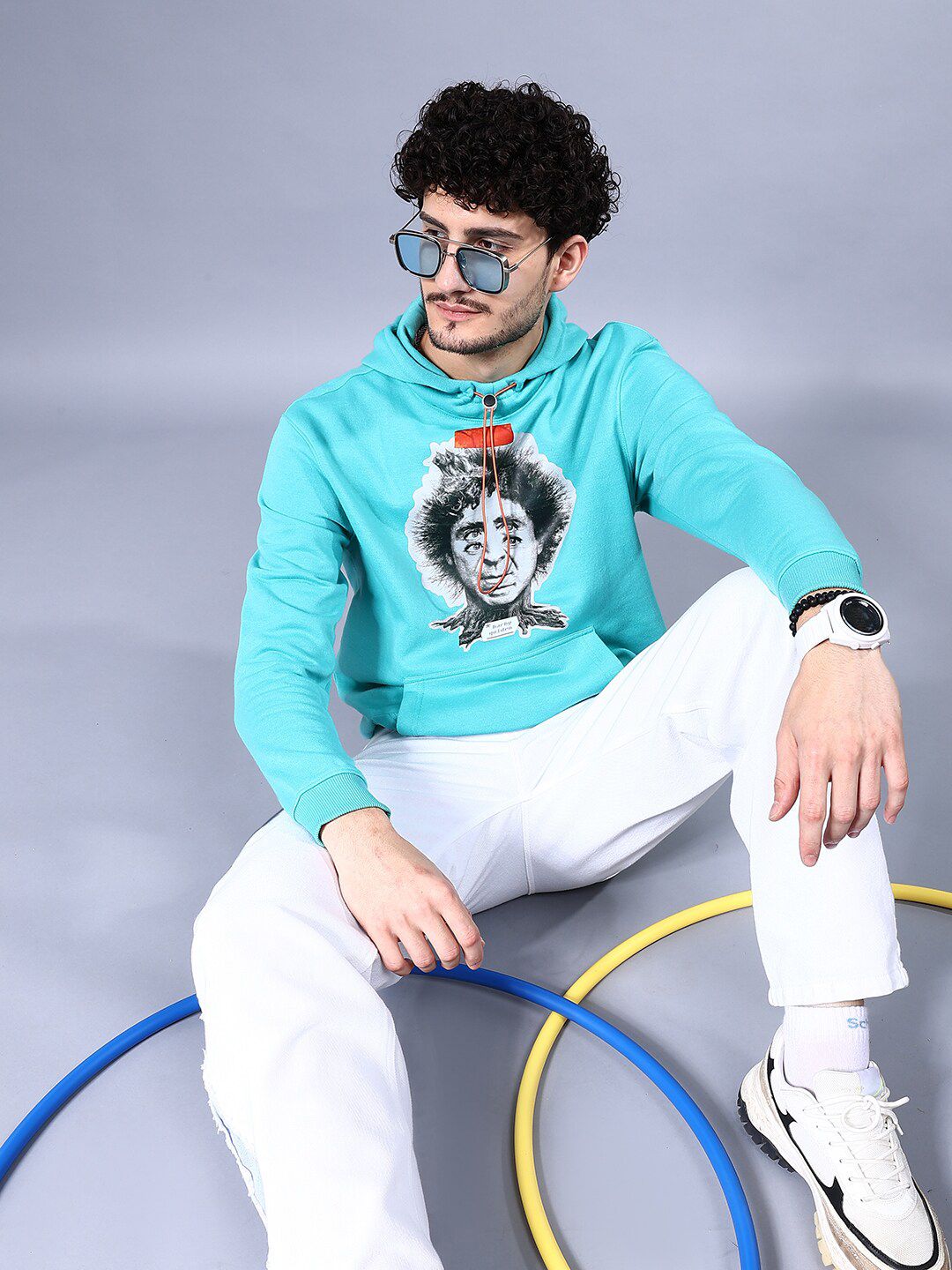 The Indian Garage Co Graphic Printed Hooded Pullover