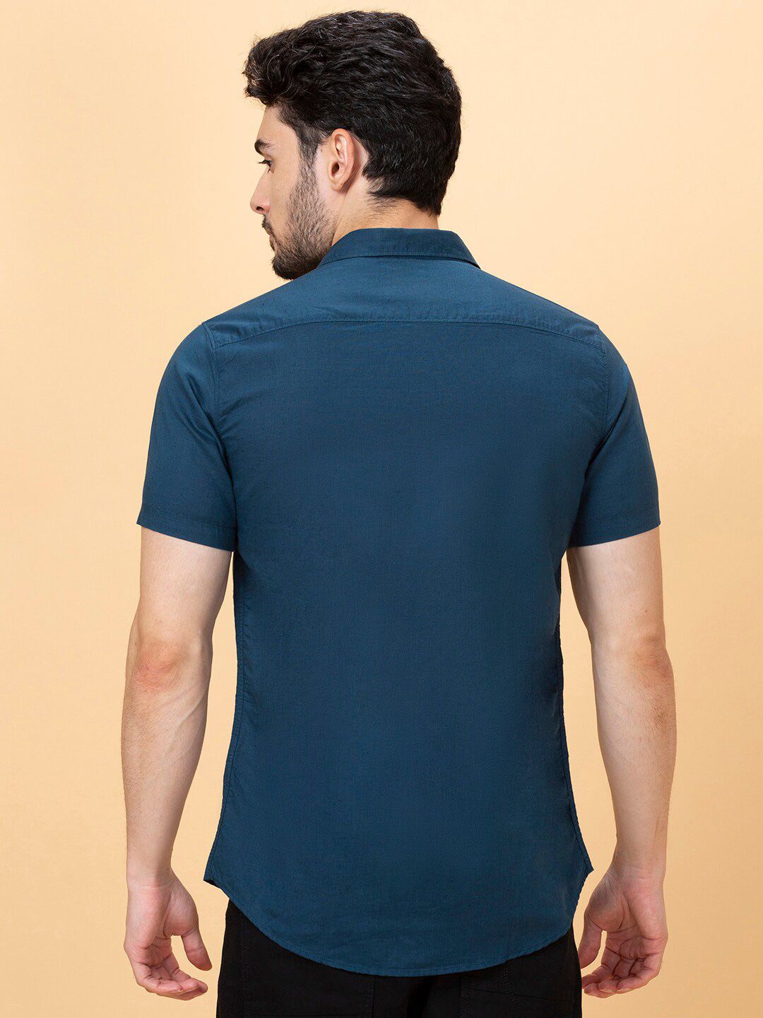 Being Human Spread Collar Slim Fit Casual Shirt