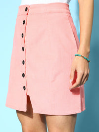 Berrylush Straight High-Rise Mini Skirt
